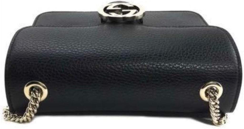 Gucci Re(Belle) - Borsa in pelle con manico GG Rebelle, misura media, colore: Nero, Nero, Medium