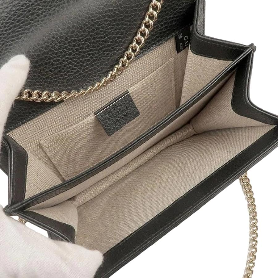 Gucci Re(Belle) - Borsa in pelle con manico GG Rebelle, misura media, colore: Nero, Nero, Medium