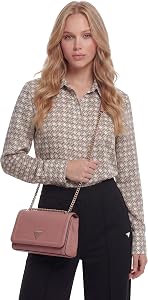 Guess Noelle II - Borsa a Tracolla Donna Convertibile con Pattina
